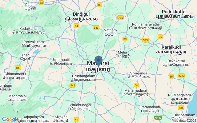 Kaart met locatie Thirumalai Nayak Mahal